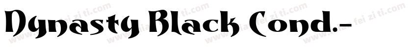 Dynasty Black Cond.字体转换